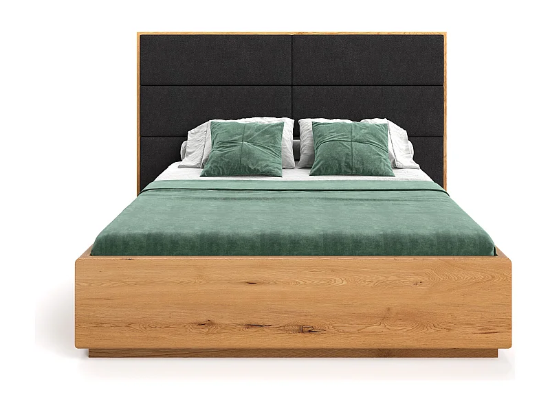 Lit exclusif en chêne Dome avec coffre de rangement