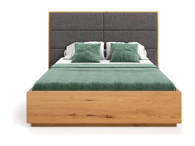 Exklusives Eichenbett Dome mit Behälter