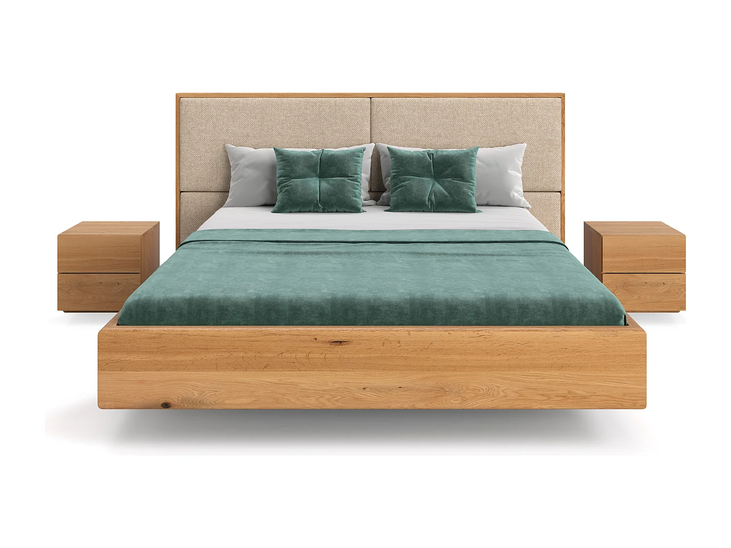 Lit flottant Dome en chêne massif