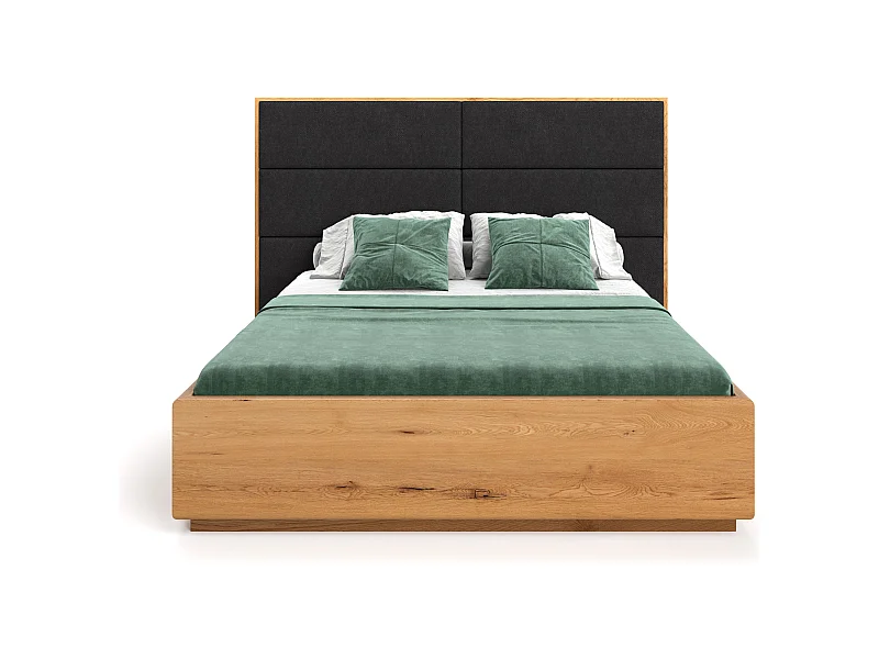 Exklusives Eichenbett Dome mit Behälter