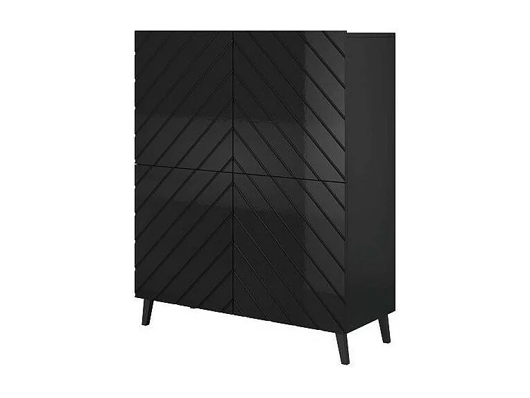 Contenitore di design nero 100 cm Yaka