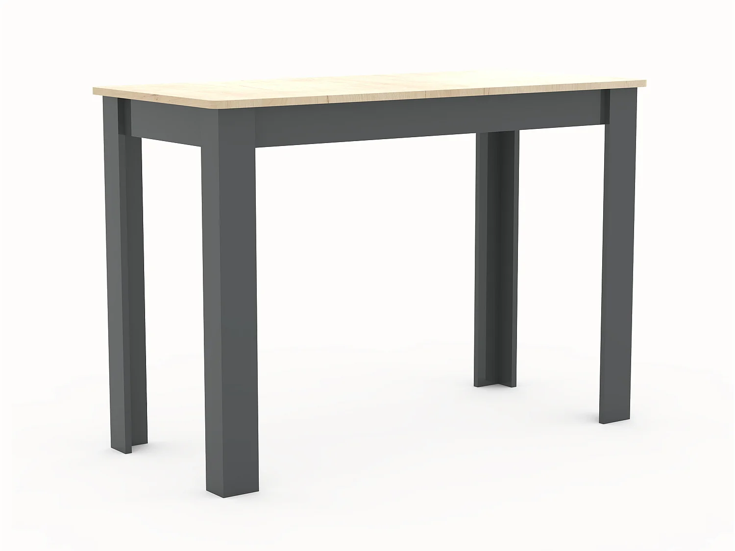 Dining Group Esal Anthracite / honey oak H. 80 x W. 153 x D. 153 cm