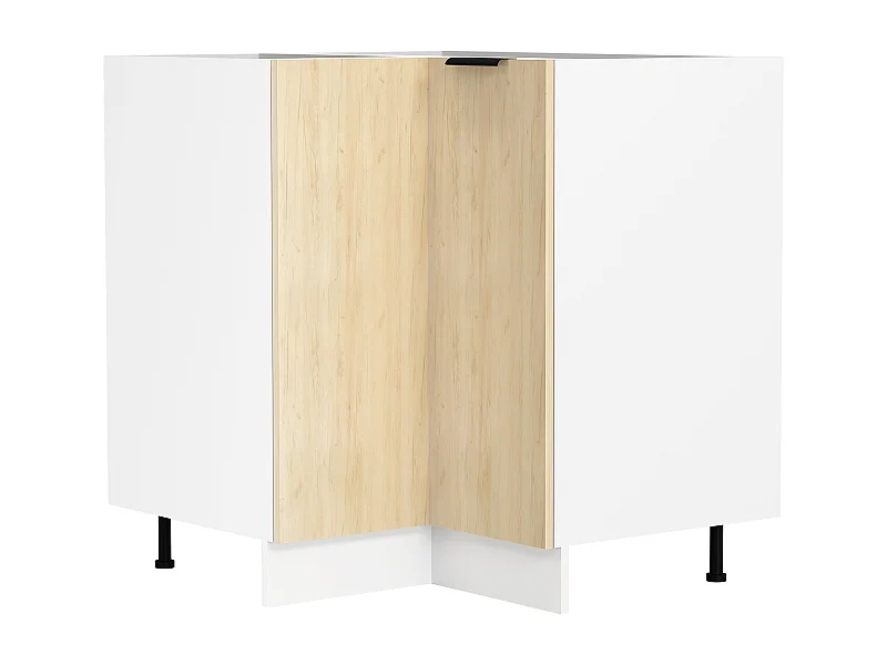 Kitchen furniture cabinet Fasola White / Honey oak H. 82 x W. 76 x D. 76 cm