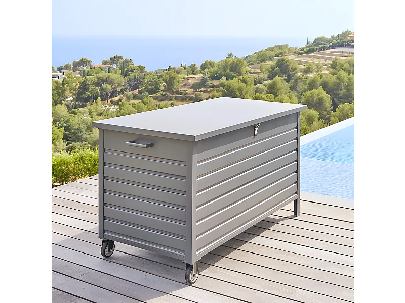 Coffre extérieur alu petit modèle Menango graphite Hespéride