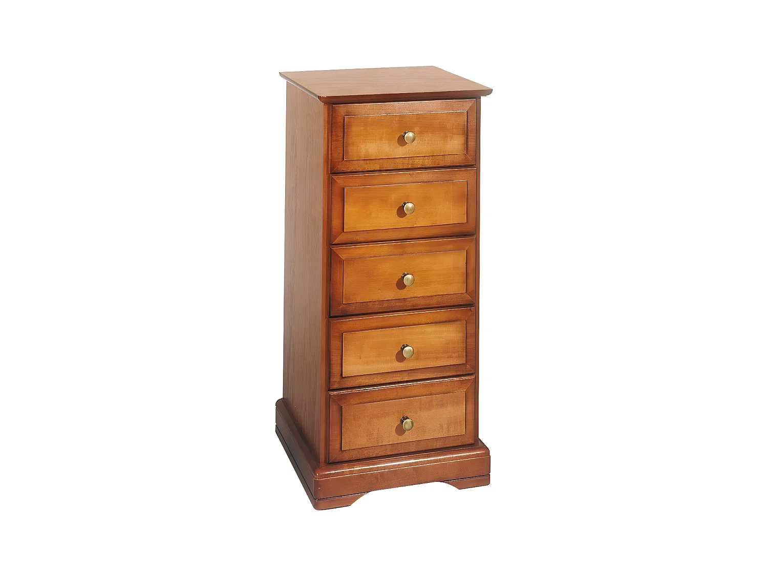 Chiffonnier 5 Tiroirs Merisier Louis Philippe L 44,2 cm H 93,7 P 41 cm