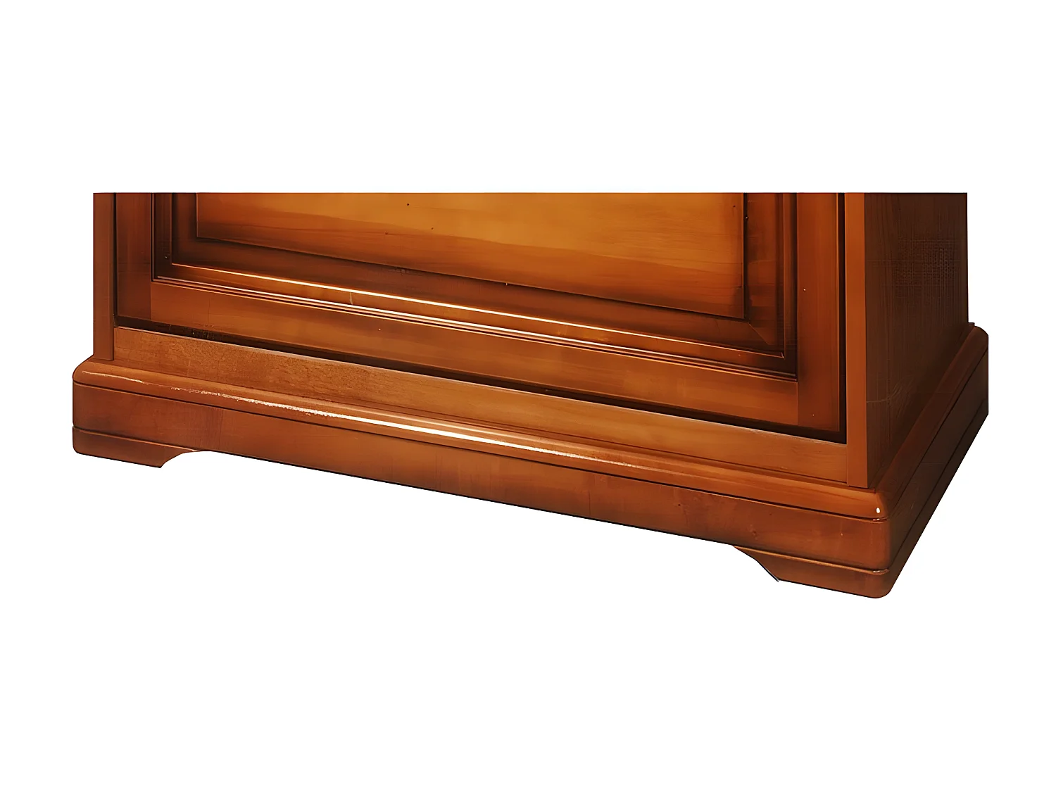 Meuble Chaussures Merisier 24 Paires 2 Abattants 1 Tiroir L 82.4 H 102.9 P 41 cm