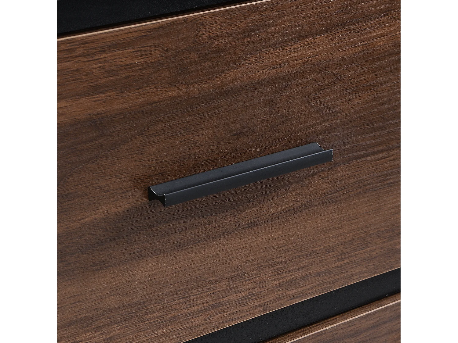 Bureau 140*60cm - style industriel - avec support hôte pour ordinateur et une armoire amovible - Marron