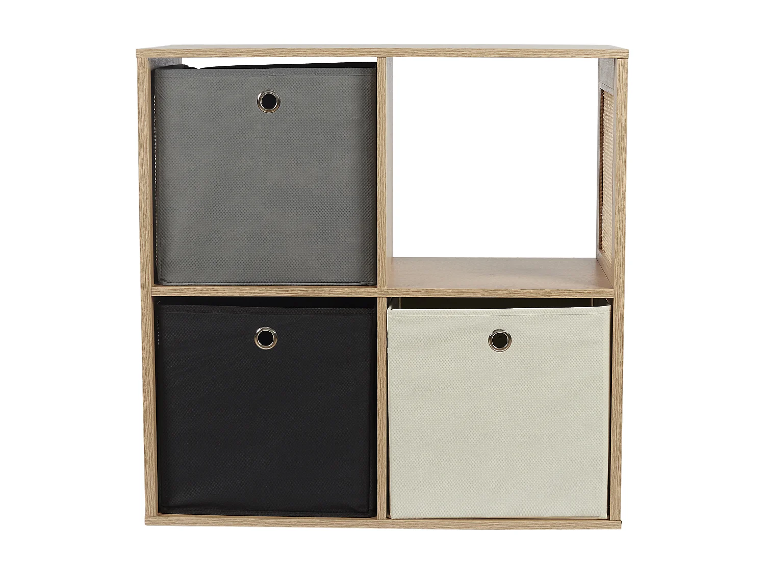 Rangement Modulable 4 Cases Bali Marron