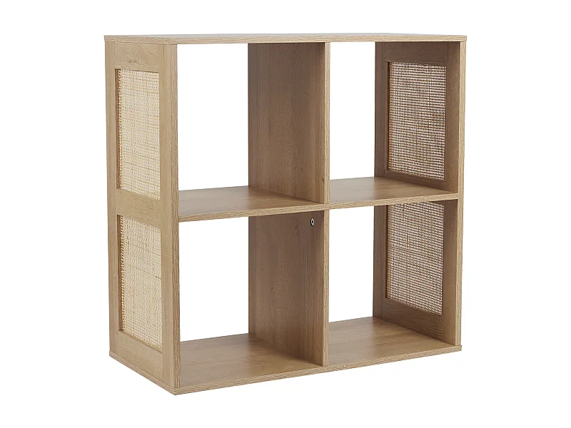 Rangement Modulable 4 Cases Bali Marron