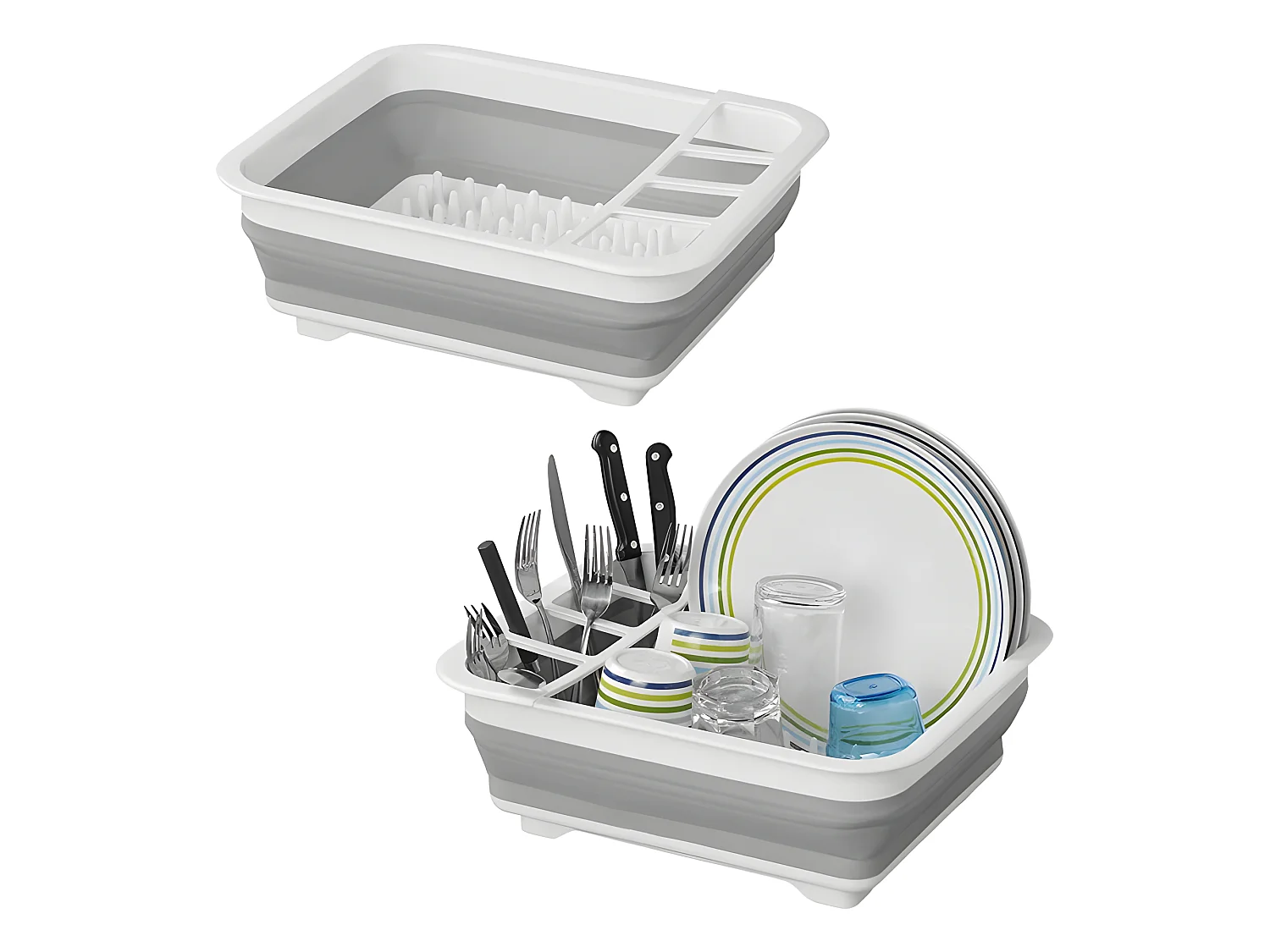 Egouttoir Pliable pour Camping et Voyages - Compact et Pratique - Polypropylène et TPR