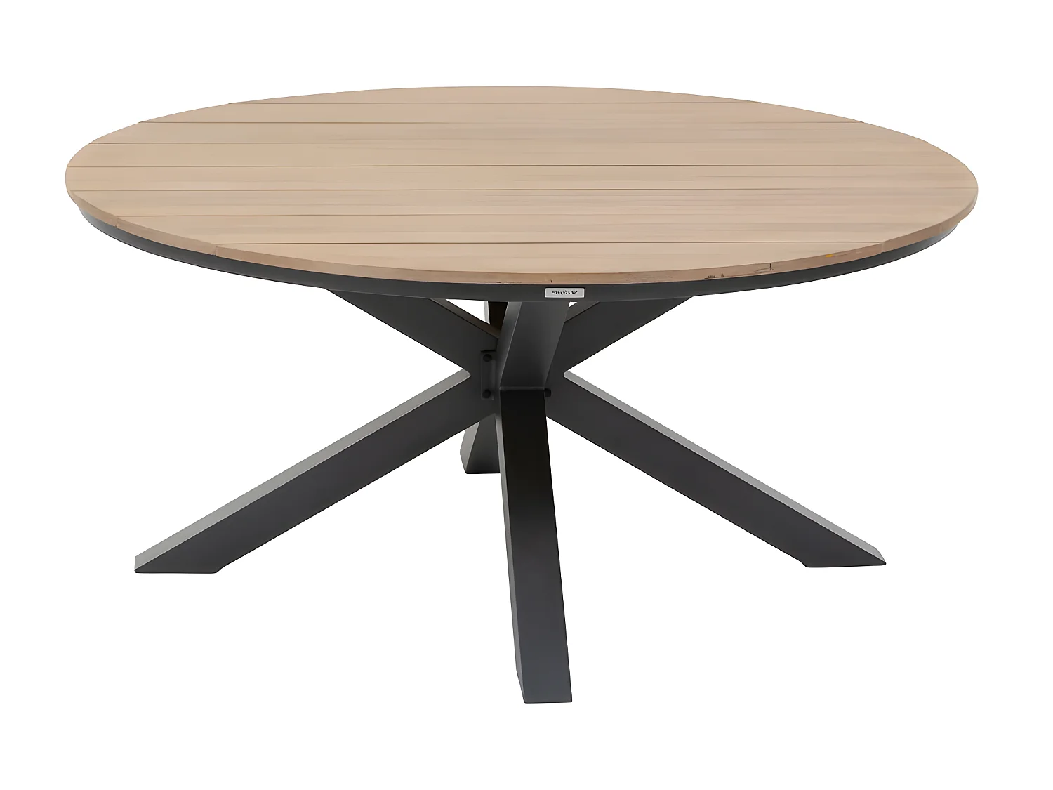 Table extérieure ronde 4 personnes graphite Oriengo Hespéride