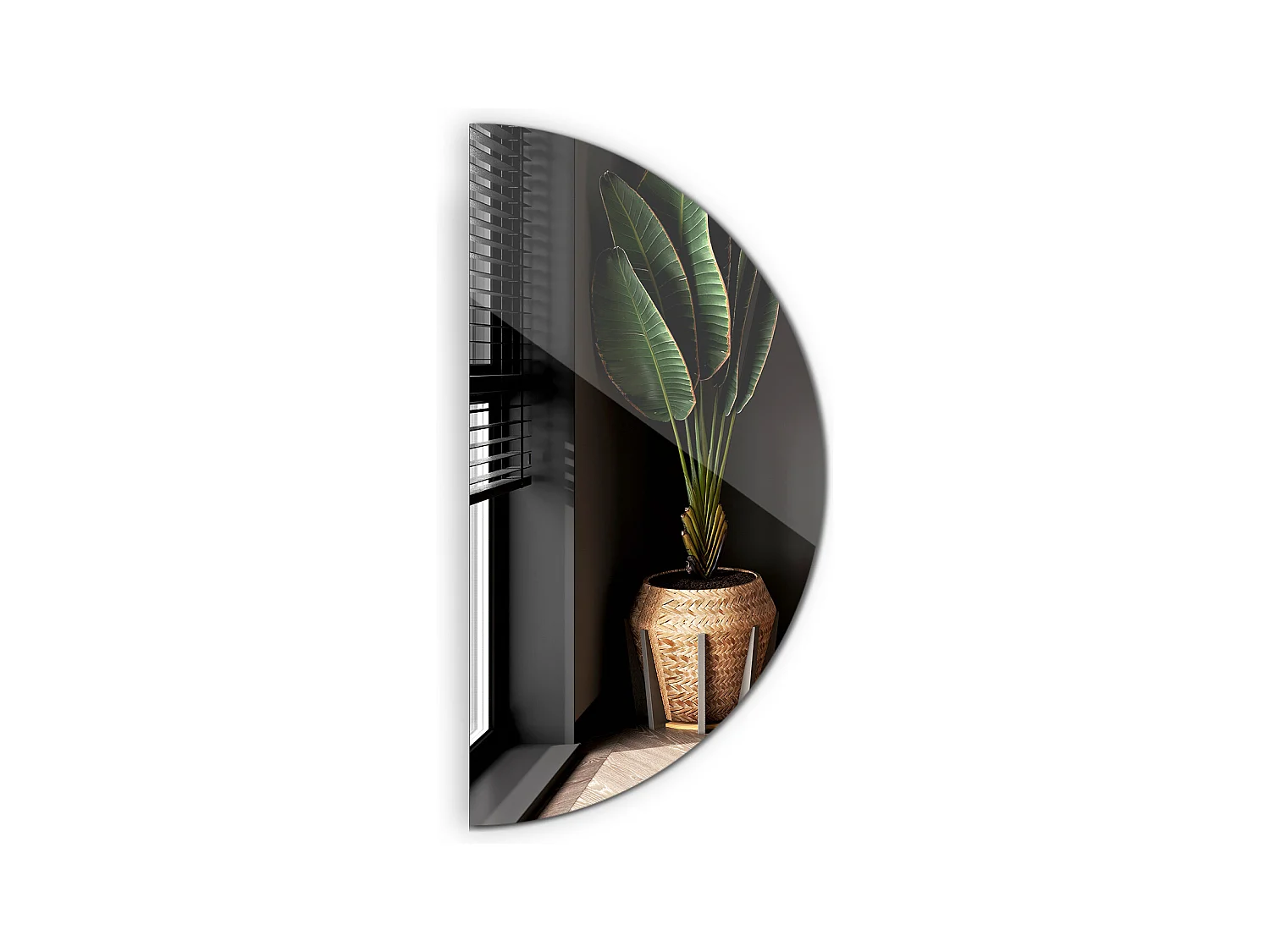 Miroir Moderne au-dessus du Lavabo Ø70