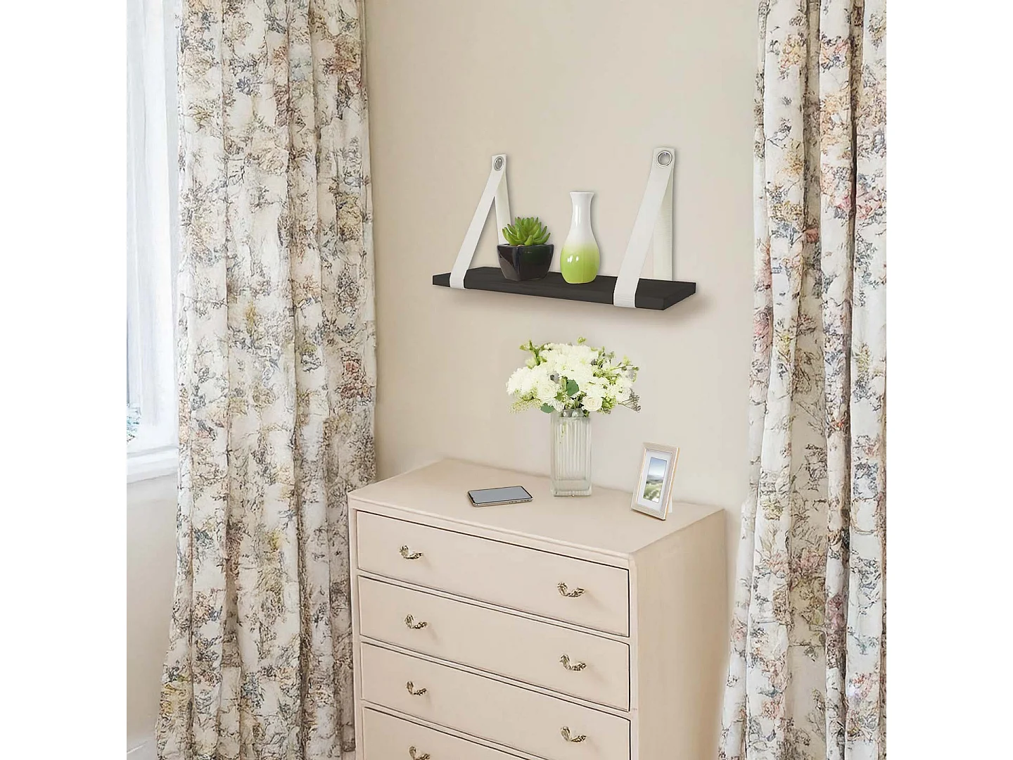 Étagère murale Vire,  gris foncé