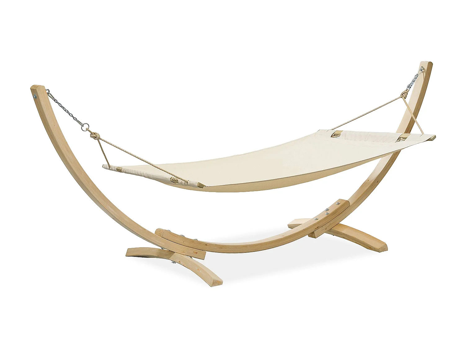 Hängematte mit Gestell - beige - LENGER