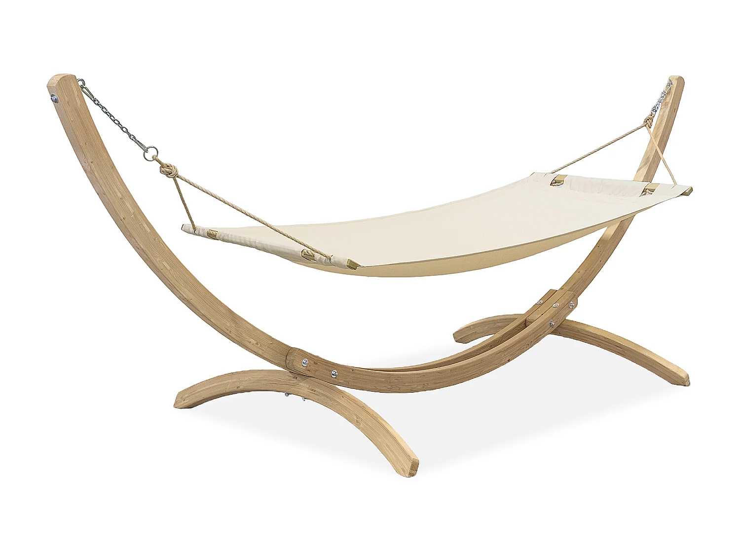 Große Hängematte mit Gestell - beige - CORRELO