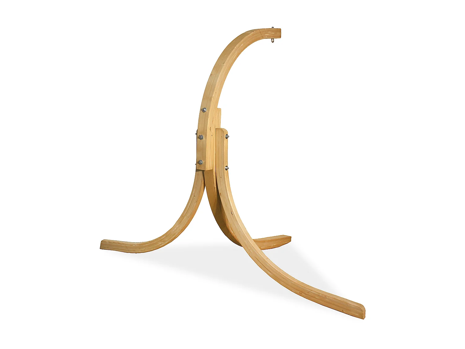 Hölzerner Hängesessel mit Gestell - beige - HIGLO