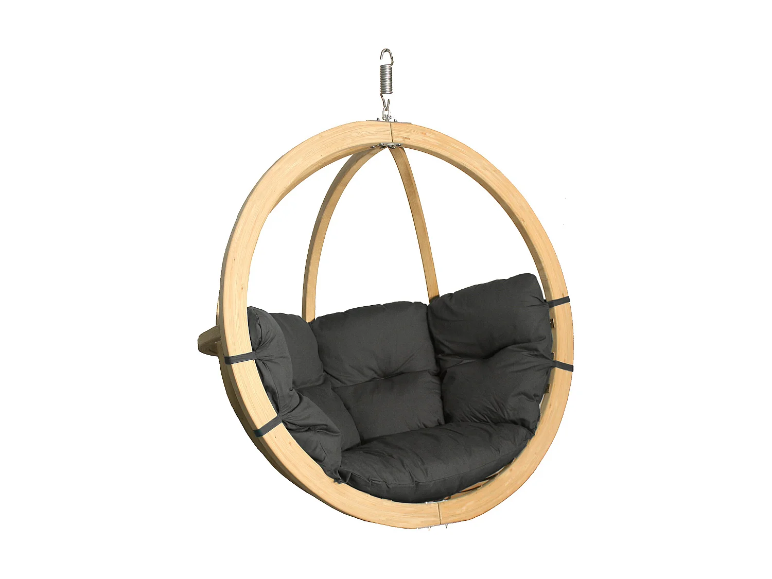 Hölzerner Hängesessel - dunkelgrau - HIGLO