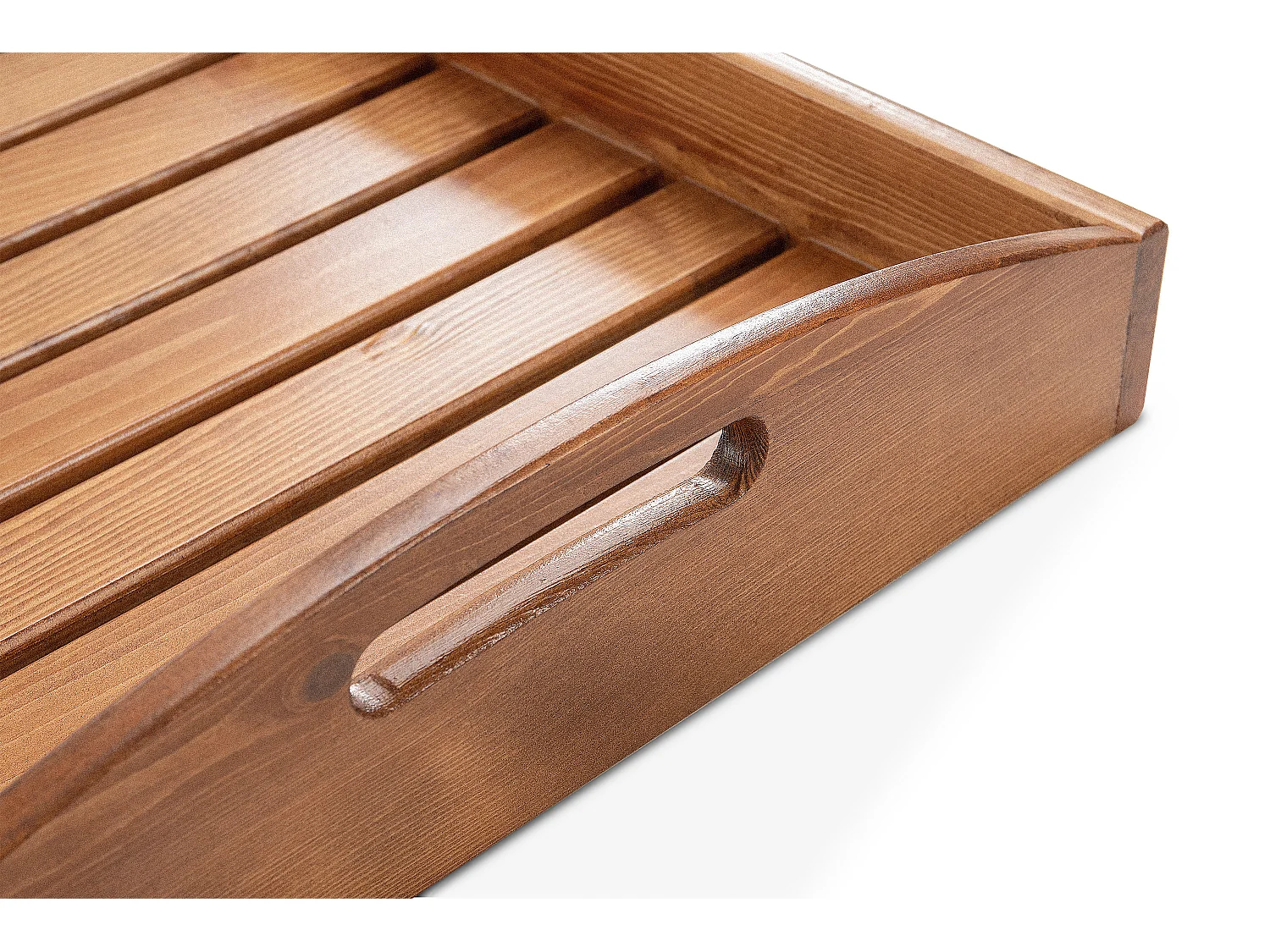 Bar auf Rädern aus Kiefernholz - Hergestellt in Europa - FSC-zertifiziert - Handgefertigt -  braun - ARVICOLA