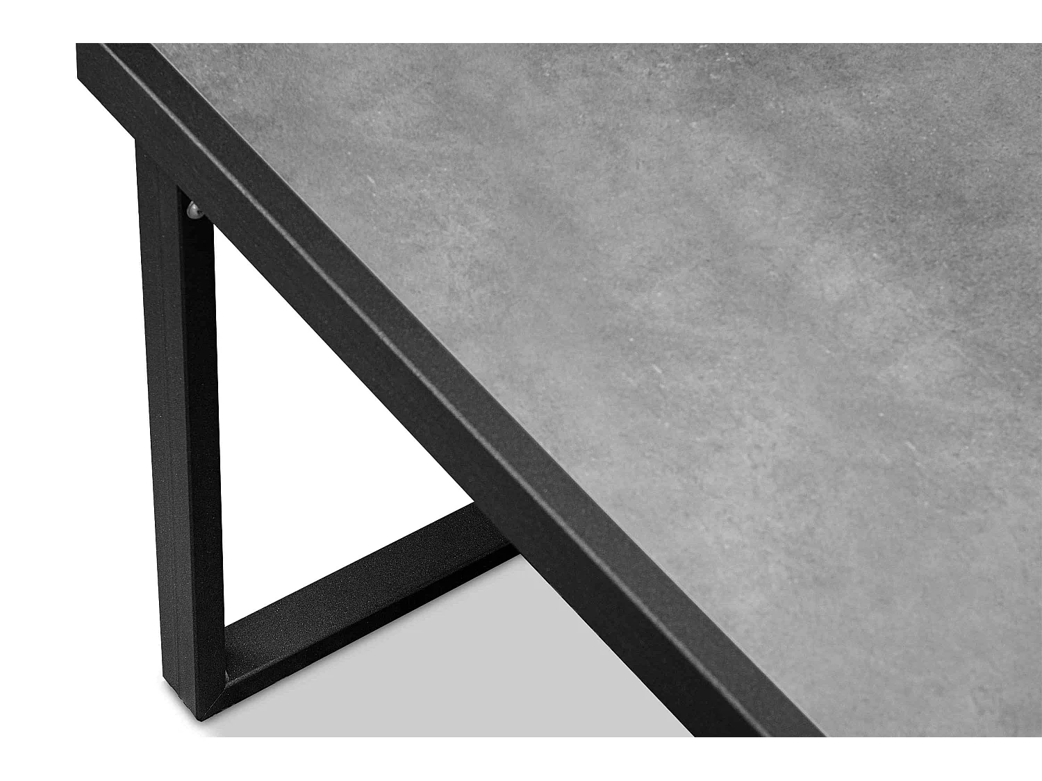 Gartentisch  im Loftstil - schwarz - FRENA