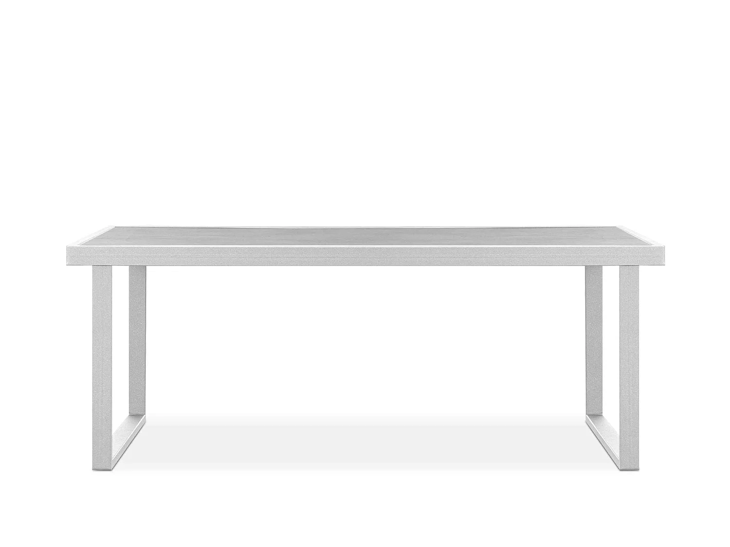 Gartentisch im Loft-Stil - weiß - FRENA