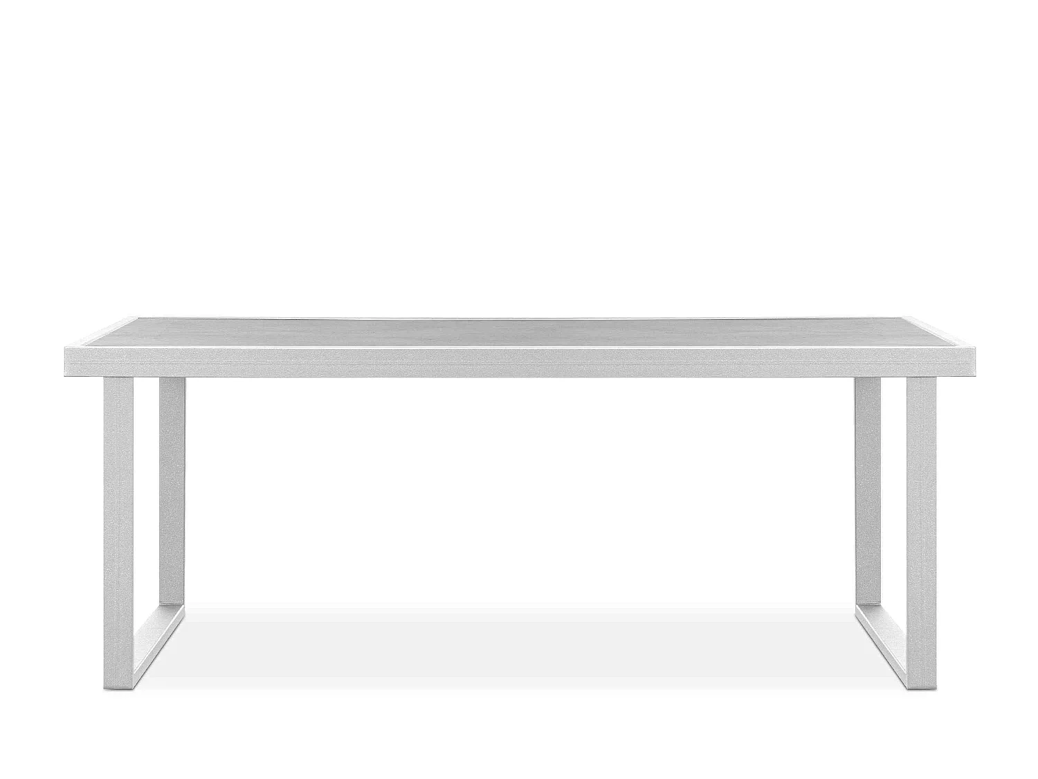 Gartentisch im Loft-Stil - weiß - FRENA