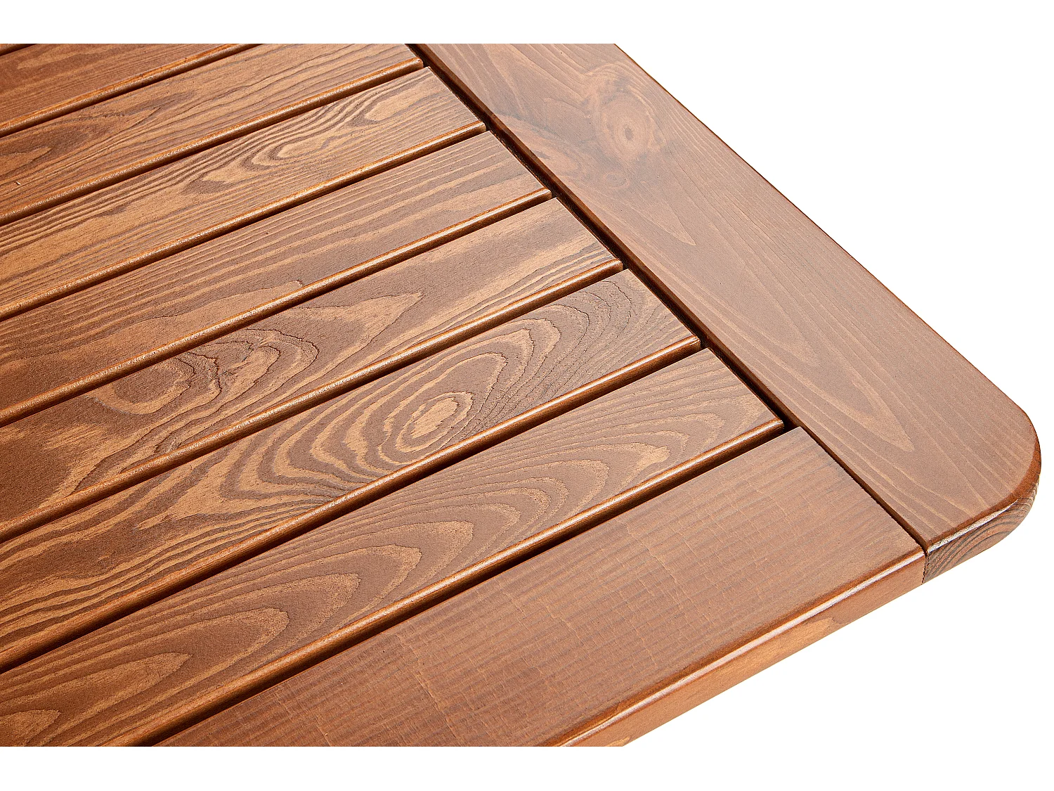 Klapptisch für den Garten aus massivem Kiefernholz - Hergestellt in Europa - FSC-zertifiziert - Handgefertigt - braun - ALCES