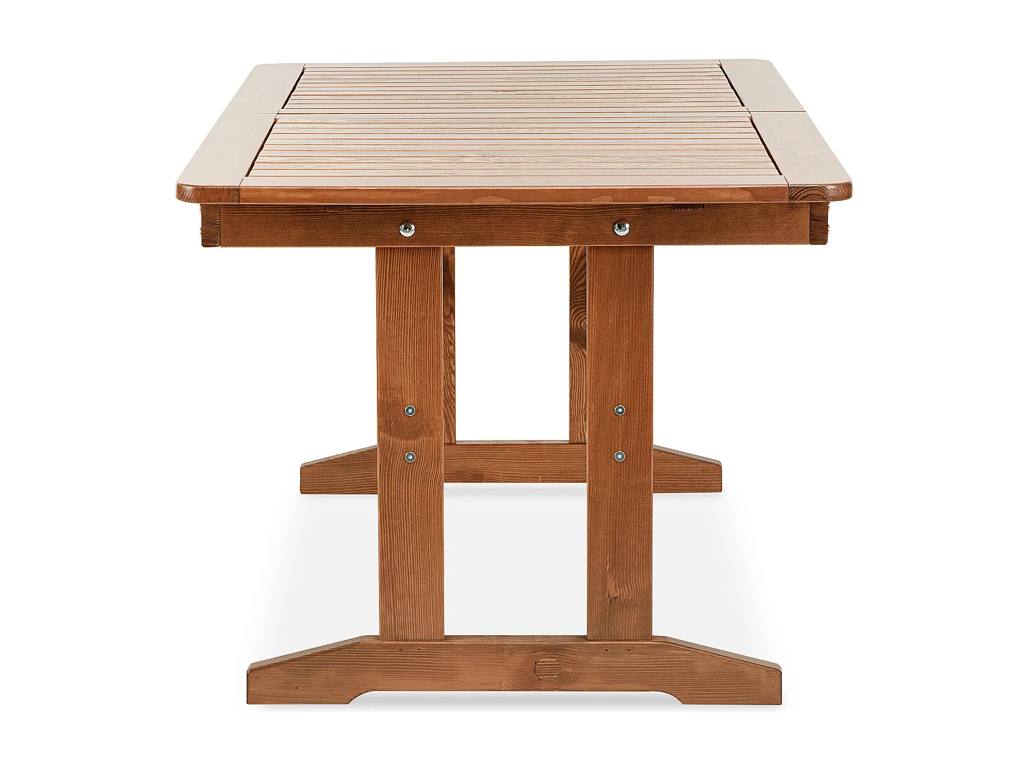 Klapptisch für den Garten aus massivem Kiefernholz - Hergestellt in Europa - FSC-zertifiziert - Handgefertigt - braun - ALCES