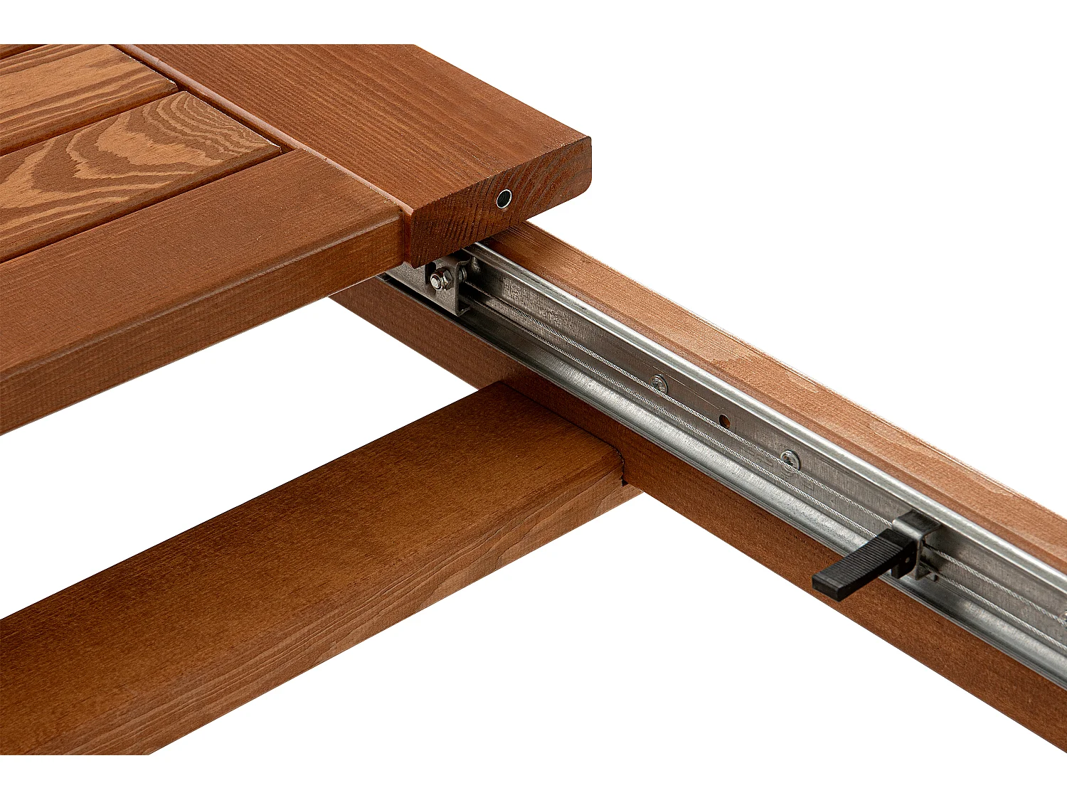 Klapptisch für den Garten aus massivem Kiefernholz - Hergestellt in Europa - FSC-zertifiziert - Handgefertigt - braun - ALCES