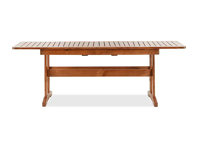 Klapptisch für den Garten aus massivem Kiefernholz - Hergestellt in Europa - FSC-zertifiziert - Handgefertigt - braun - ALCES