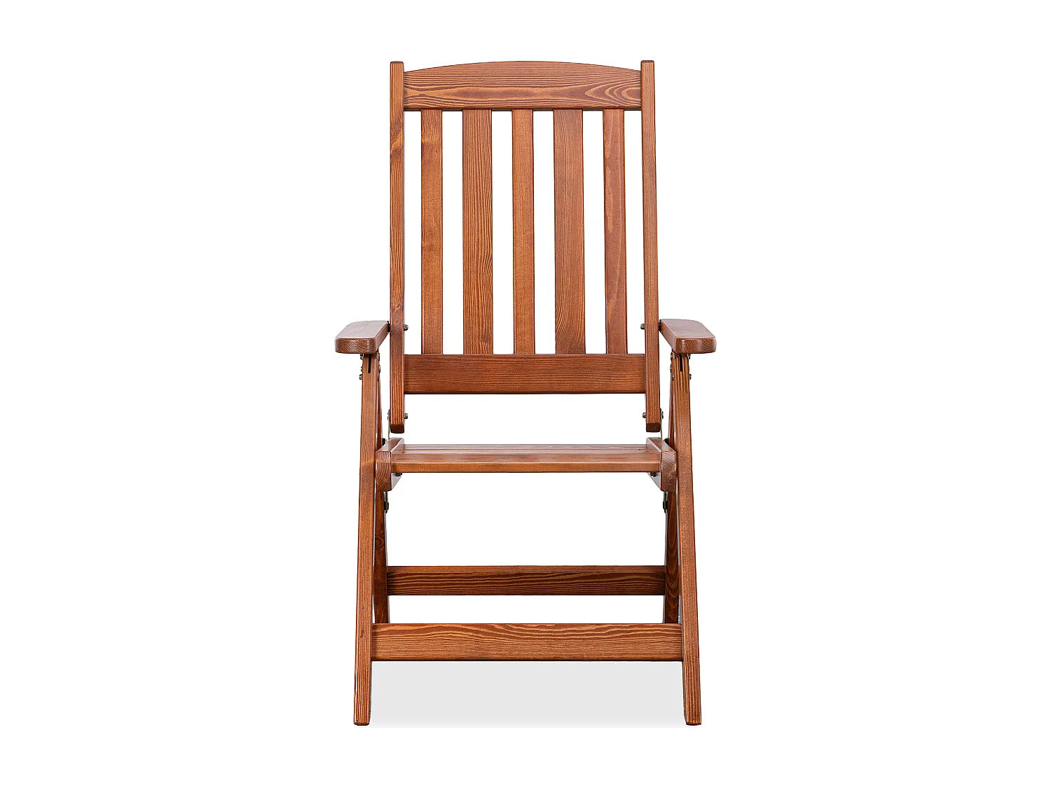 Gartenstuhl aus massivem Kiefernholz - Hergestellt in Europa - FSC-zertifiziert - Handgefertigt - braun - ALCES