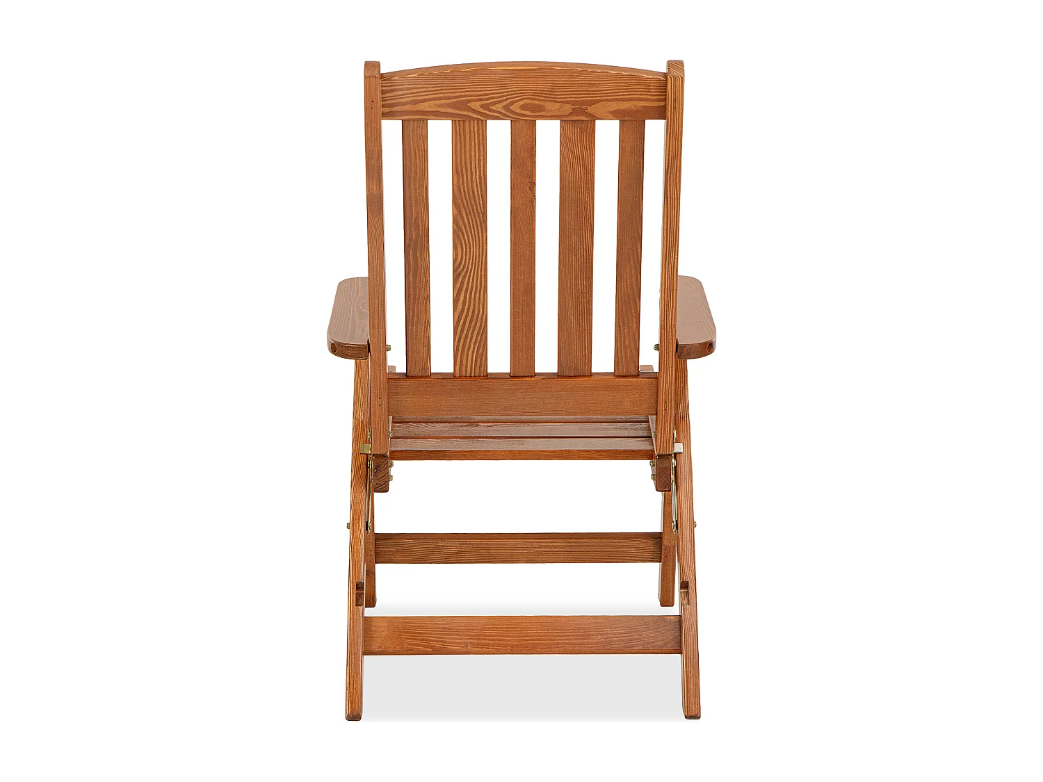 Gartenstuhl aus massivem Kiefernholz - Hergestellt in Europa - FSC-zertifiziert - Handgefertigt - braun - ALCES