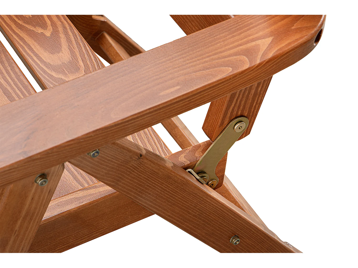 Gartenstuhl aus massivem Kiefernholz - Hergestellt in Europa - FSC-zertifiziert - Handgefertigt - braun - ALCES