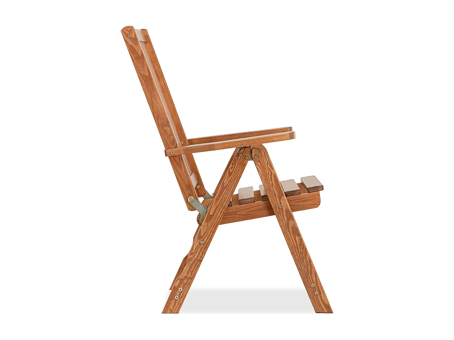 Gartenstuhl aus Kiefernholz - Hergestellt in Europa - FSC-zertifiziert - Handgefertigt -  braun - NYCTERE