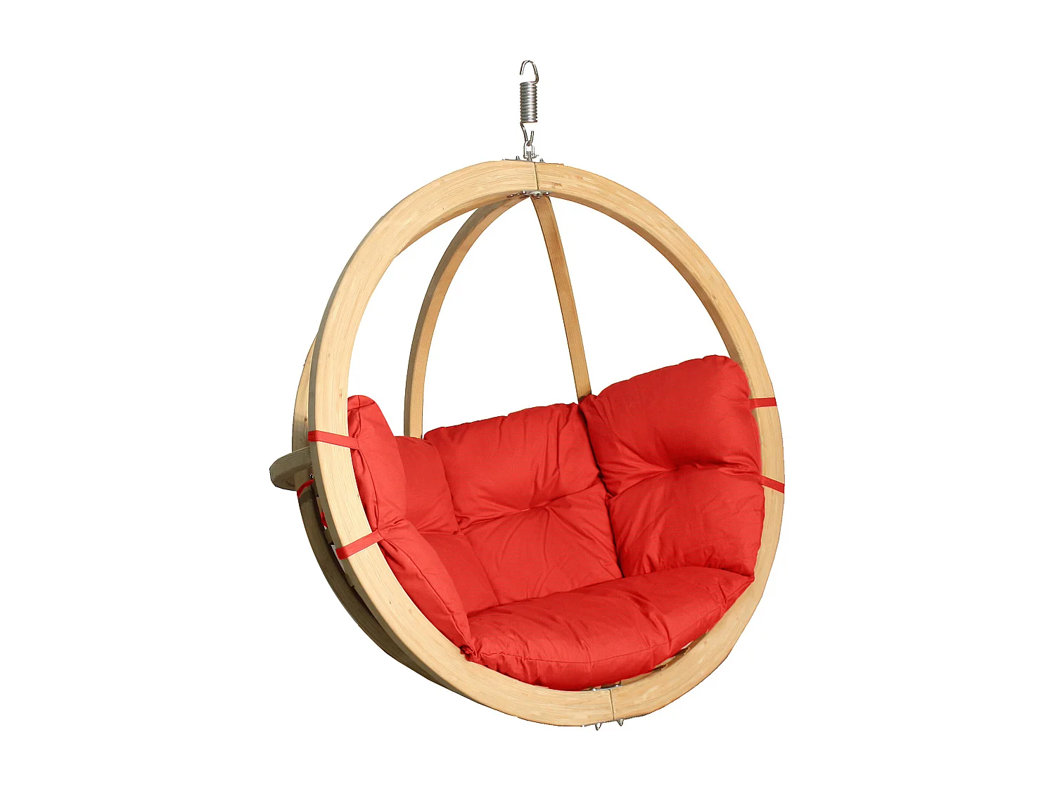 Hölzerner Hängesessel - rot - HIGLO