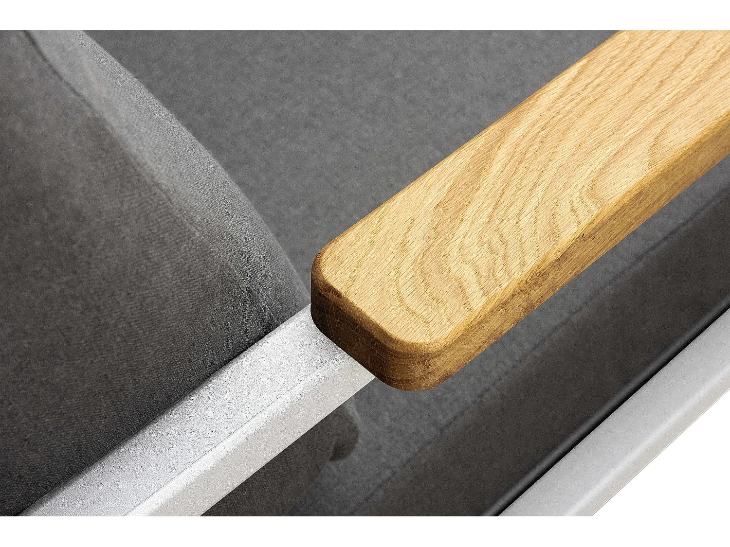 Gartensofa 2 Sitzer im Industriestil - Weiß - TRIBO