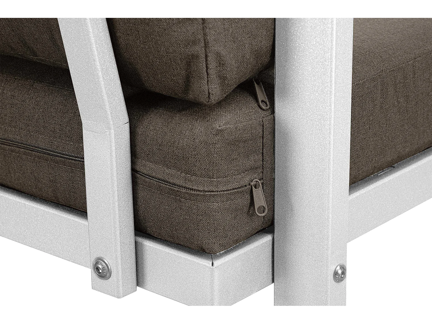 Terrassensofa aus Stahl im Loft-Stil - weiß - FRENA