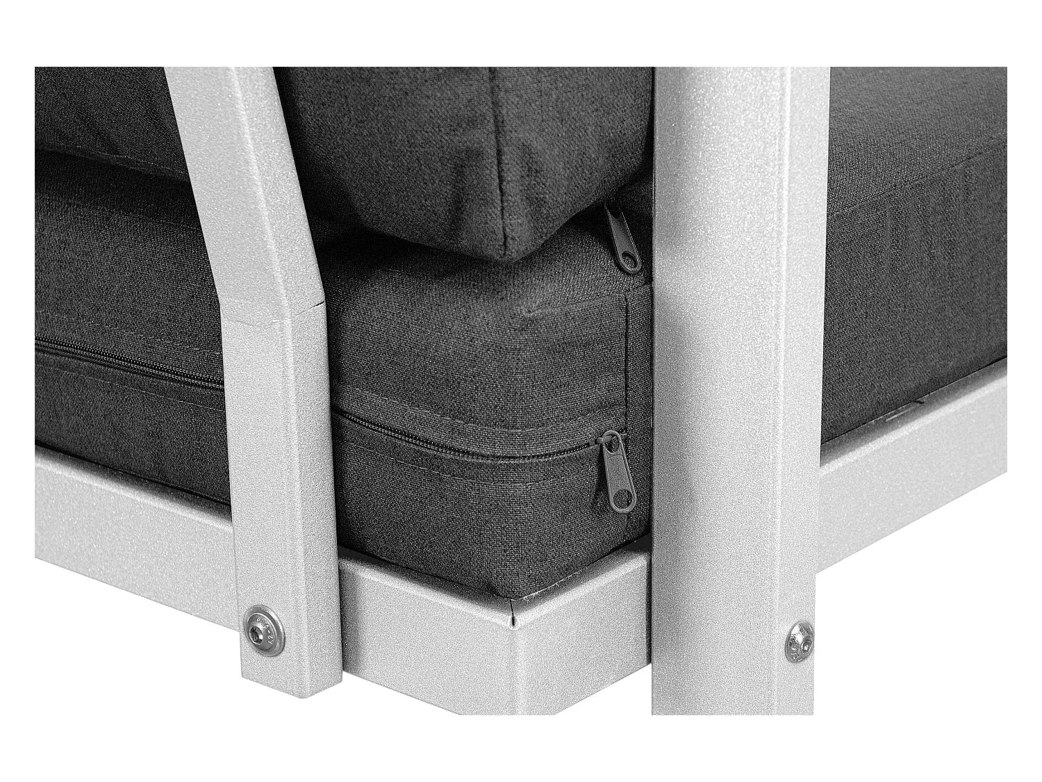 Terrassensofa aus Stahl im Loft-Stil - weiß - FRENA