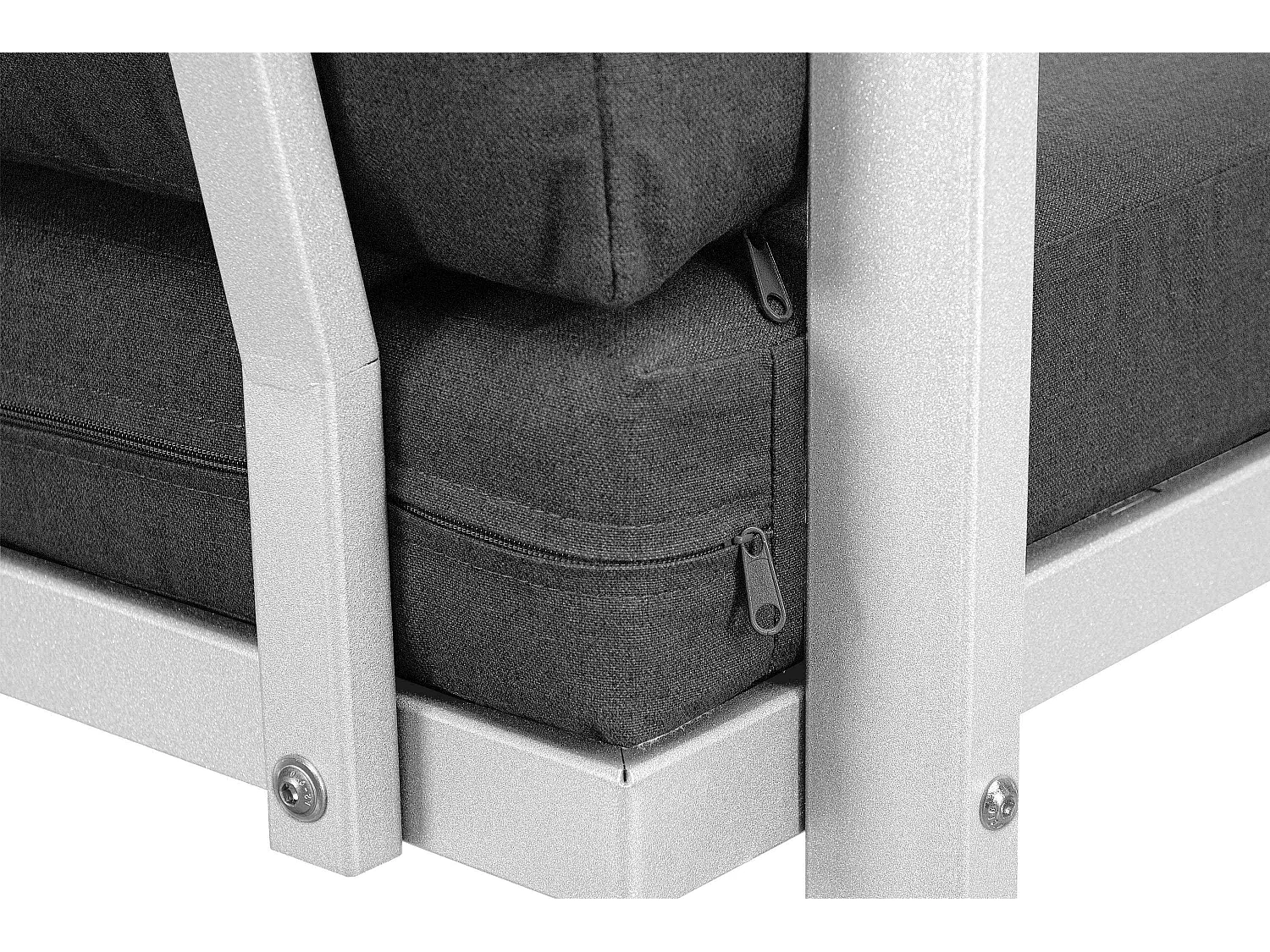 Terrassensofa aus Stahl im Loft-Stil - weiß - FRENA