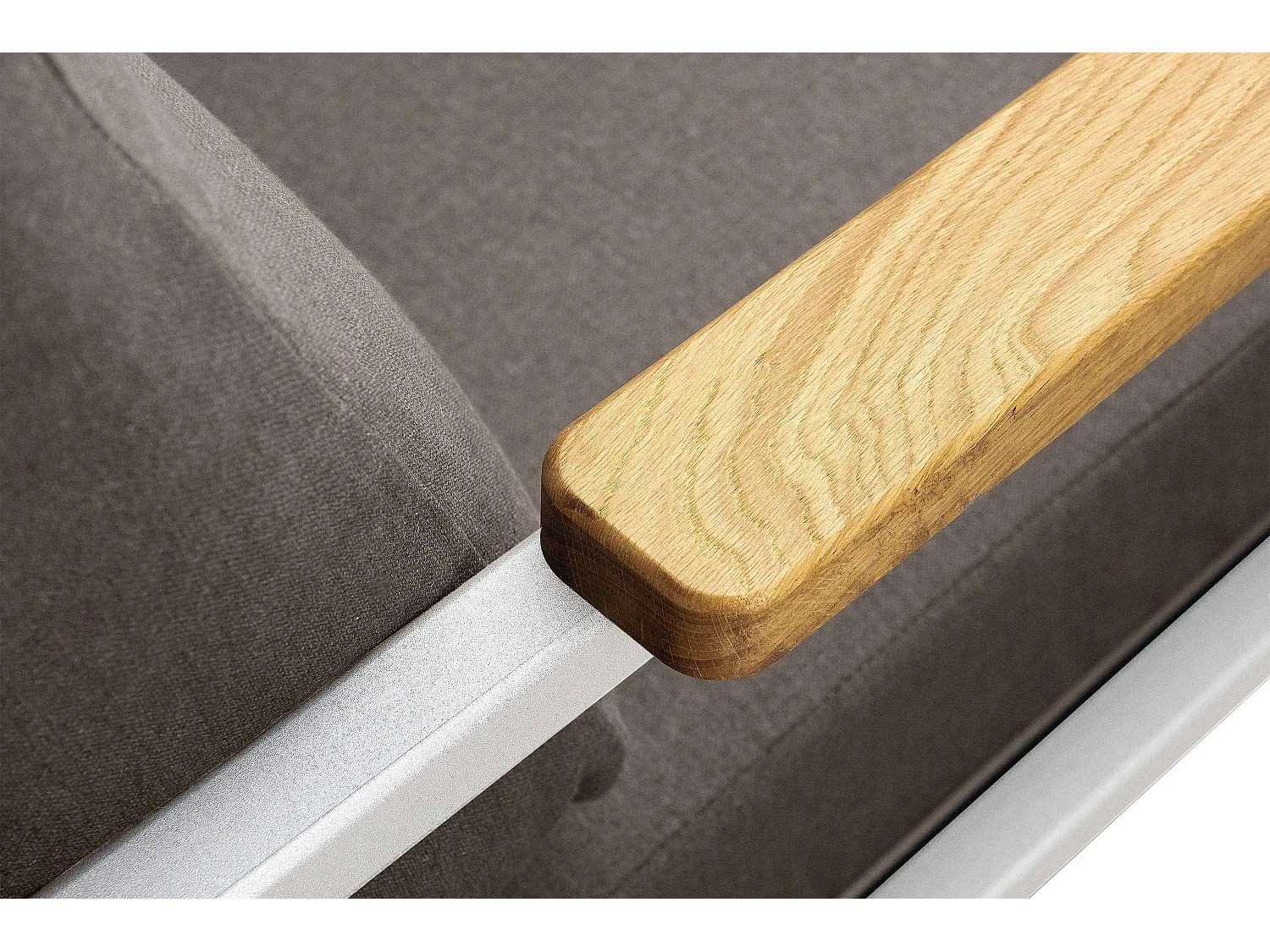 Gartensofa 2 Sitzer im Industriestil - Weiß - TRIBO