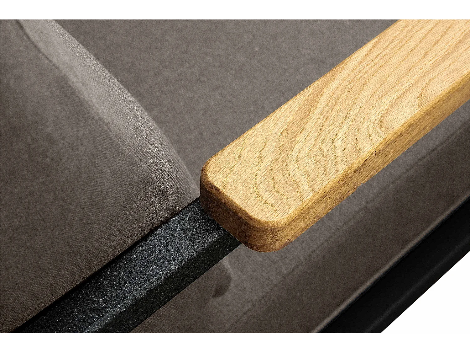 Gartensofa 2 Sitzer im Industriestil - schwarz - TRIBO