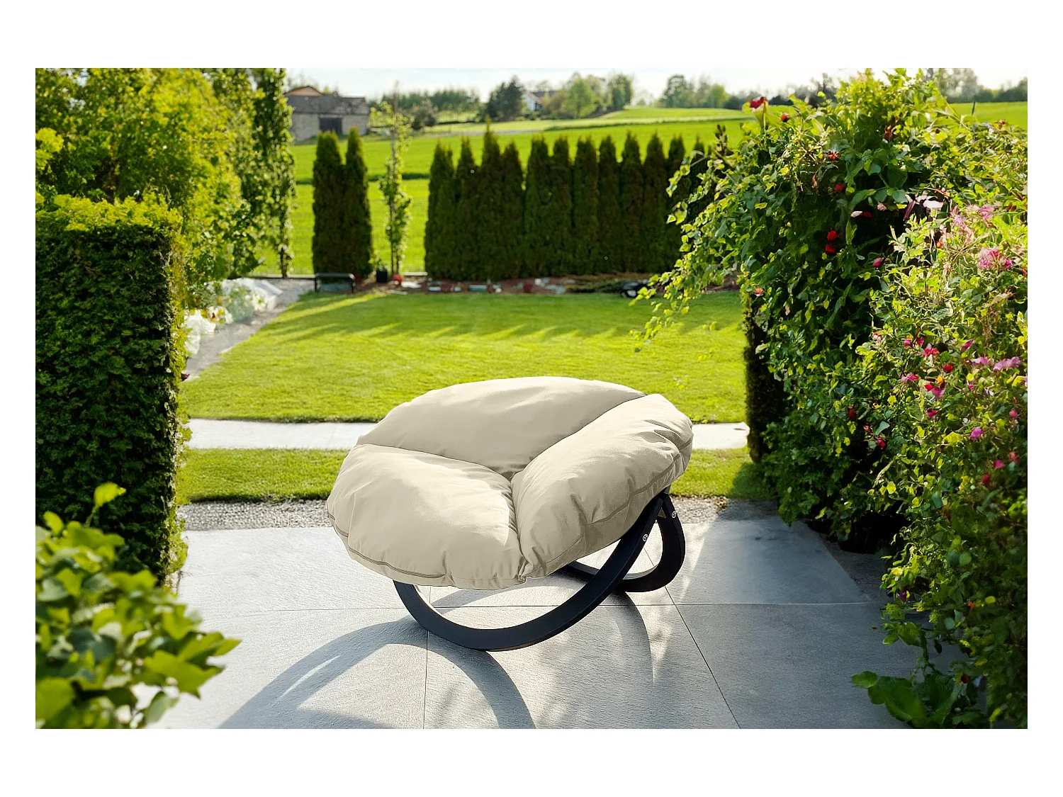 Moderner Gartenstuhl - creme - GEKKO