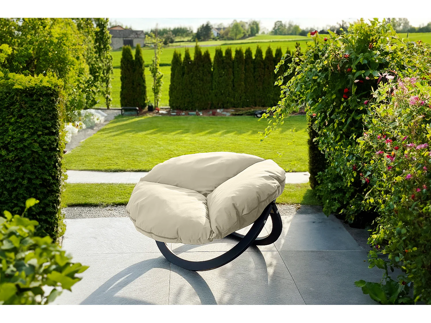 Moderner Gartenstuhl - creme - GEKKO