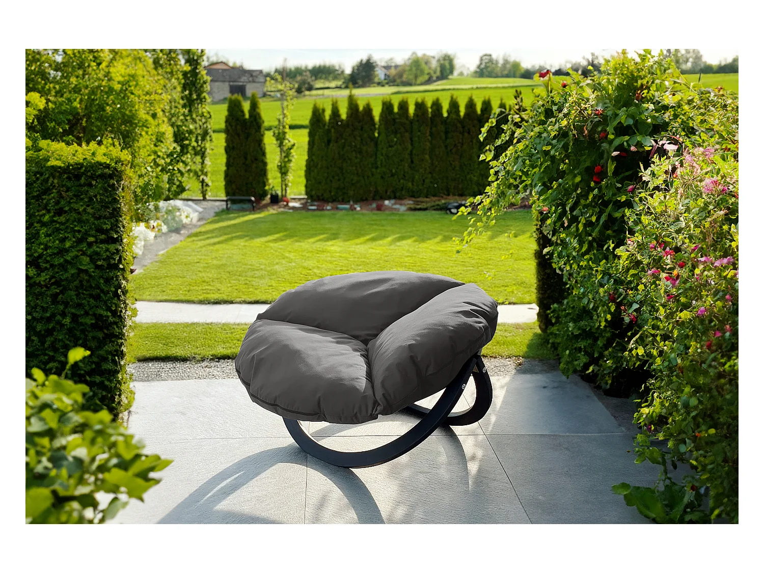 Moderner Gartenstuhl - grau - GEKKO