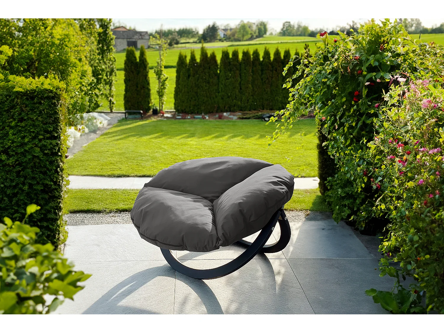 Moderner Gartenstuhl - grau - GEKKO