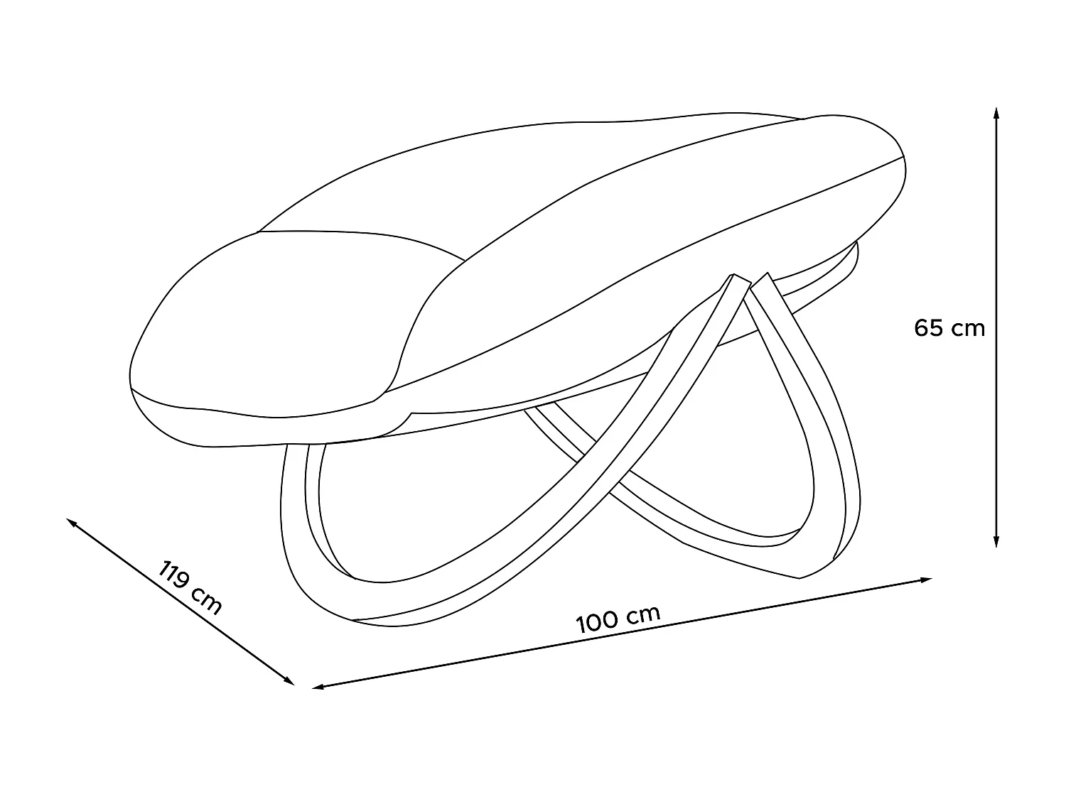 Moderner Gartenstuhl - grau - GEKKO