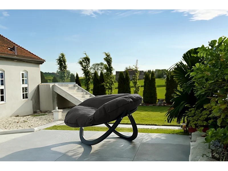 Moderner Gartenstuhl - grau - GEKKO