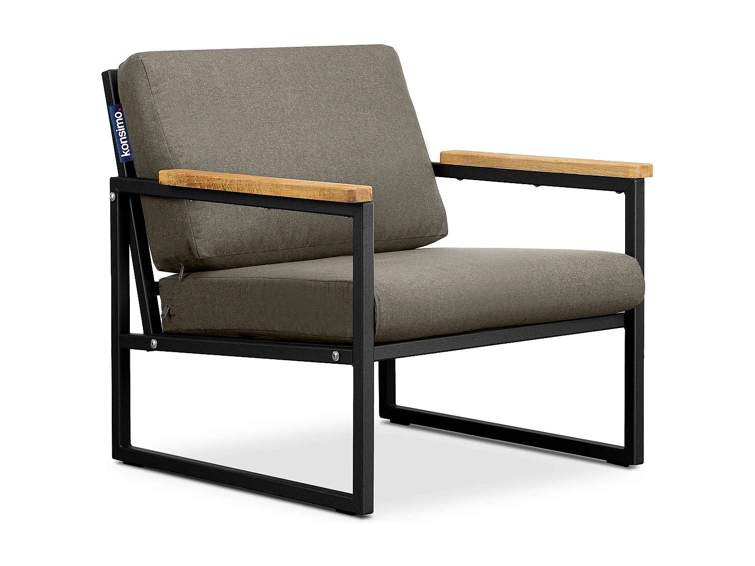 Gartensessel im Loft-Stil - schwarz - TRIBO