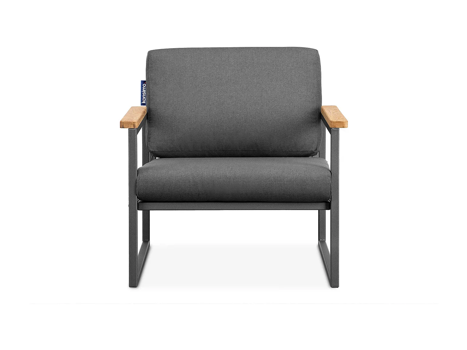 Gartensessel im Loft-Stil - grau - TRIBO