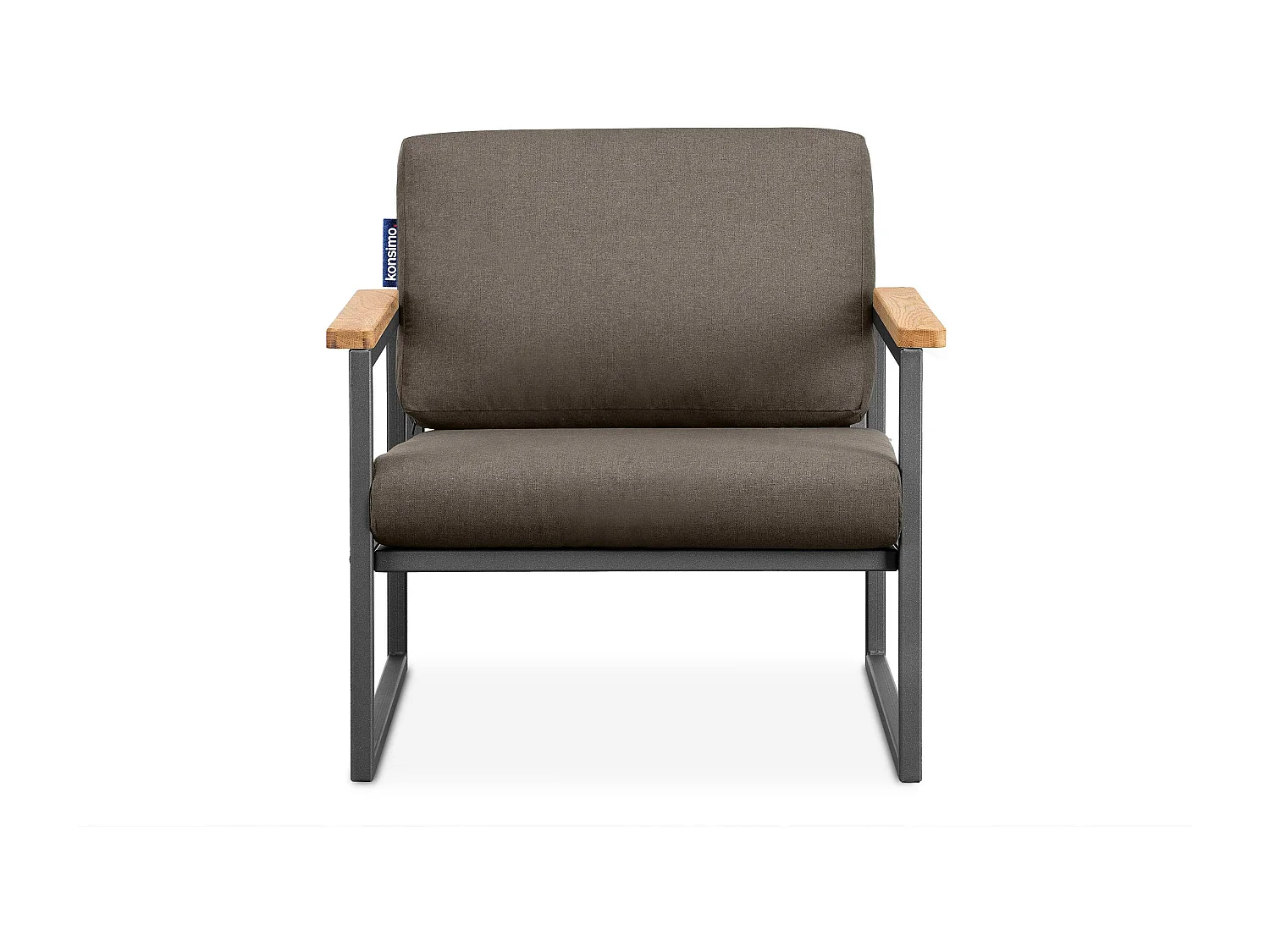 Gartensessel im Loft-Stil - grau - TRIBO