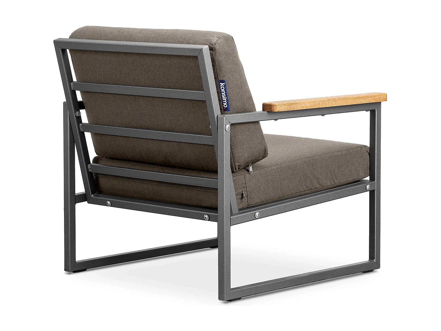 Gartensessel im Loft-Stil - grau - TRIBO